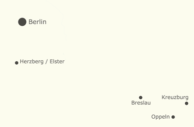 Kreuzburg-Oppeln-Breslau-Herzberg-Berlin