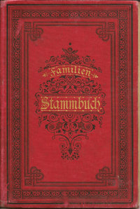 Stammbuch Famile Hähnel
